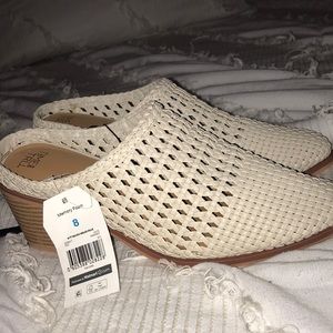 Time and Tru Woven Heeled Mules